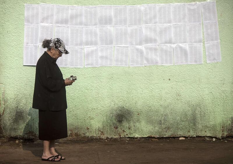 Polling closes at 1800 GMT on May 26 and continues on May 27, 2014. Mahmoud Khaled/AFP Photo