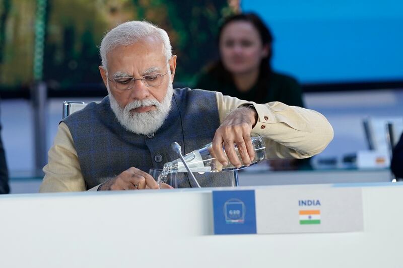 India Prime Minister Narendra Modi at the G20 leaders summit in Rome, last year. AP