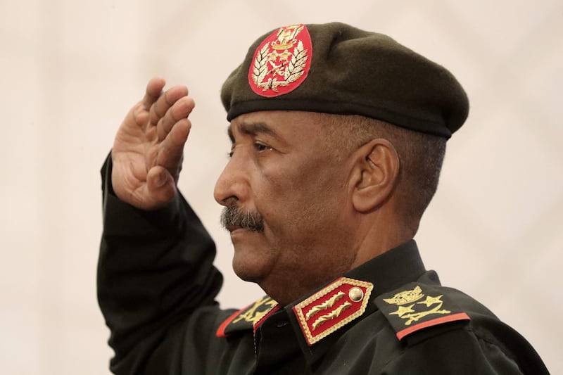 Sudan's military leader Gen Abdel Fattah Al Burhan. AFP