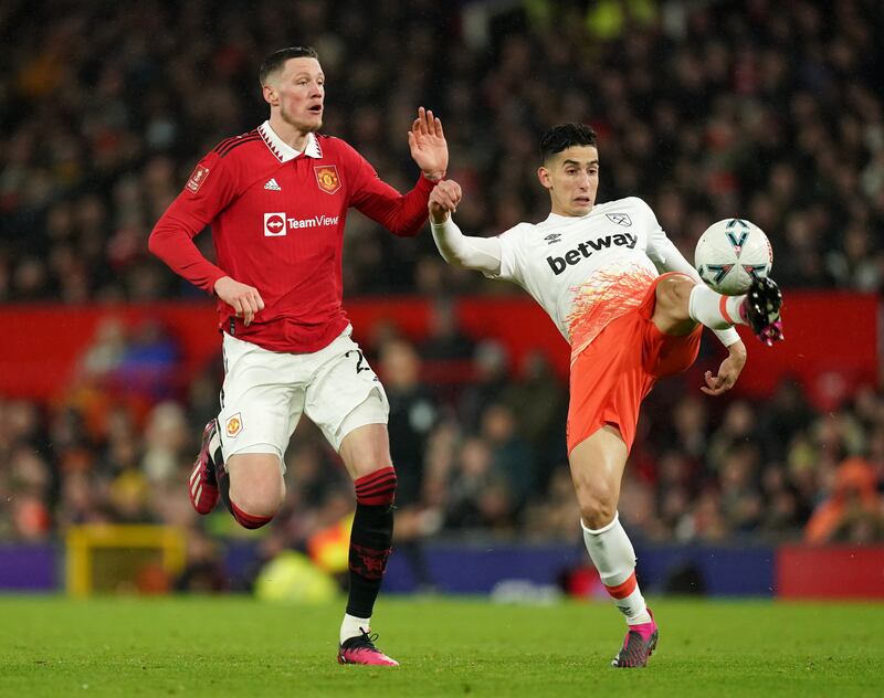 Nayef Aguerd, 4 – Repelled delivery after delivery with a series of important interventions, only to spoil his own evening when he headed past his own goalkeeper before twice hashing his clearance as United scored twice more. PA