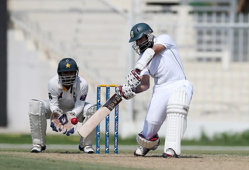 Hashim Amla, right, of South Africa, will definitely be on Pakistan’s radar this week. Pawan Singh / The National