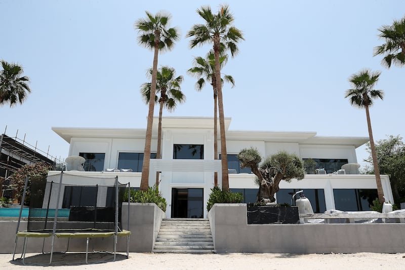Outside view of the villa from the beach