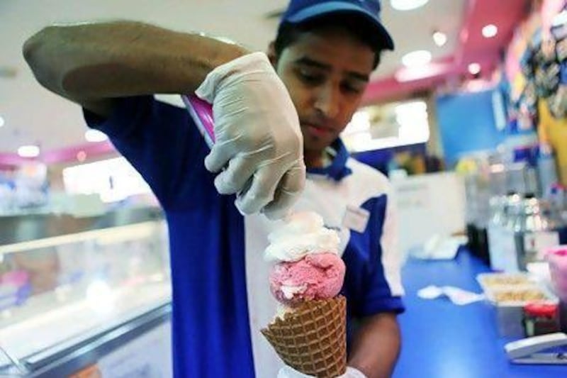 Same-store growth at Baskin Robbins is up 6 to 7 per cent in the first seven months of the year compared with the same period last year. Galen Clarke / The National