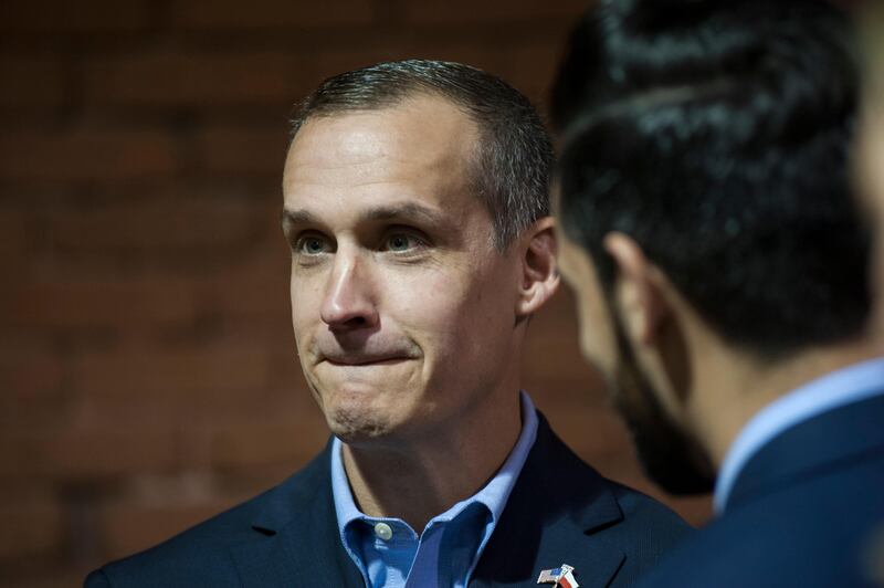 Corey Lewandowski, a former aide to Donald Trump, attends a Trump rally on October 28, 2016 in Manchester, New Hampshire. AFP / Ryan McBride