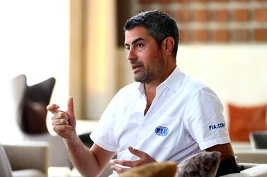 ABU DHABI, UNITED ARAB EMIRATES - DECEMBER 09: FIA Formula 1 Race Director Michael Masi looks on during previews ahead of the F1 Grand Prix of Abu Dhabi at the Southern Sun Hotel on December 08, 2021 in Abu Dhabi, United Arab Emirates. (Photo by Bryn Lennon/Getty Images)