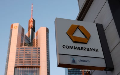 Commerzbank, one of Germany's largest banks, played down any threat from SVB, saying it did not see 'a corresponding risk for us'. EPA