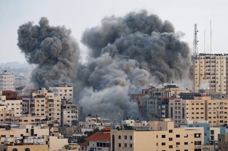 Smoke rises following Israeli strikes in Gaza. Analysts have warned a new Israeli assault on the territory will be bloody and could be prolonged. Reuters