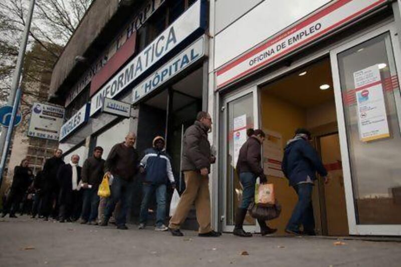 The global financial crisis is taking a toll on unemployed and underemployed workers' skill sets. Pablo Blazquez Dominguez / Getty Images