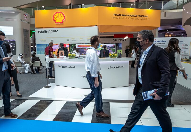 The Shell stand at Adipec.