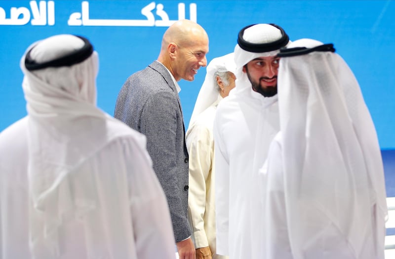 Zidane said that human intelligence will always be critical in top-level sports. EPA