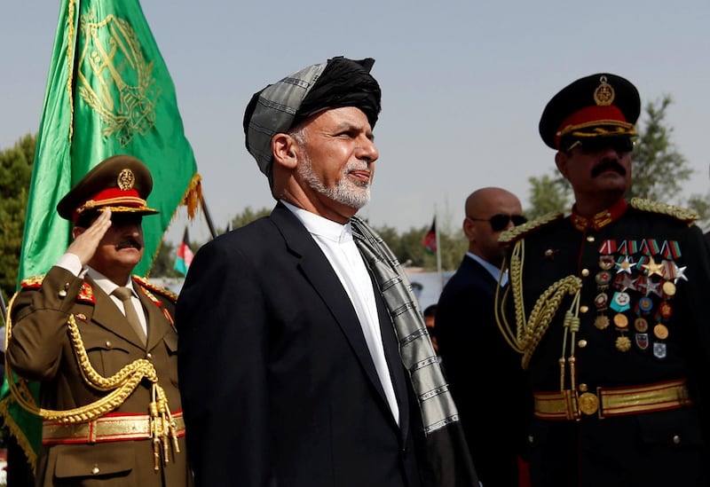 Afghan President Ashraf Ghani attends Afghan Independence Day celebrations in Kabul, Afghanistan August 19, 2017. REUTERS/Mohammad Ismail