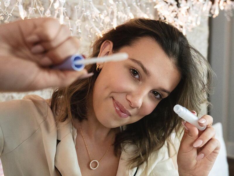 Millie Bobby Brown, Florence by Mills: The British ‘Stranger Things’ star’s vegan and affordably priced range features products including shimmering body glitter, cream blush, tinted moisturiser and peel-off masks. Instagram