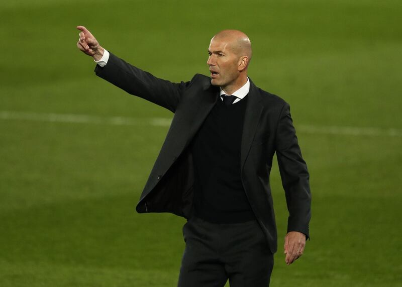 Real Madrid manager Zinedine Zidane. Reuters