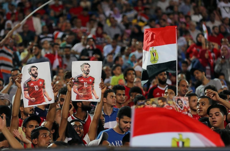Egyptian fans show their delight at seeing Mohamed Salah. Mohamed Abd El Ghany / Reuters