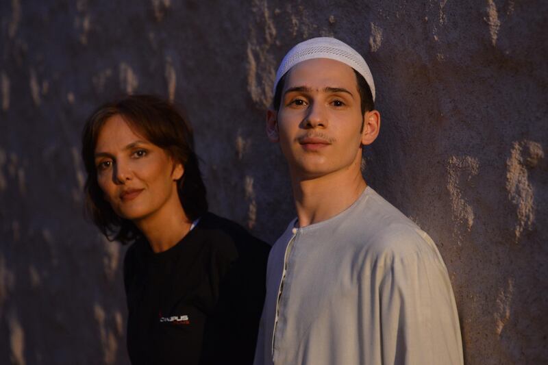 British-Emirati filmmaker Layla Kaylif with lead actor Eslam Al Kawarit in ‘The Letter Writer’, about love in Trucial States-era Dubai Alejandro Lodice