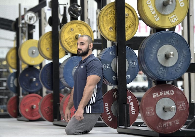LOUGHBOROUGH, ENGLAND - APRIL 18:  Ali Jawad of Paralympics GB Powerlifting Team poses for a portrait during the Paralympic Team Announcement at Loughborough University on April 18, 2016 in Loughborough, England.  (Photo by Laurence Griffiths/Getty Images)