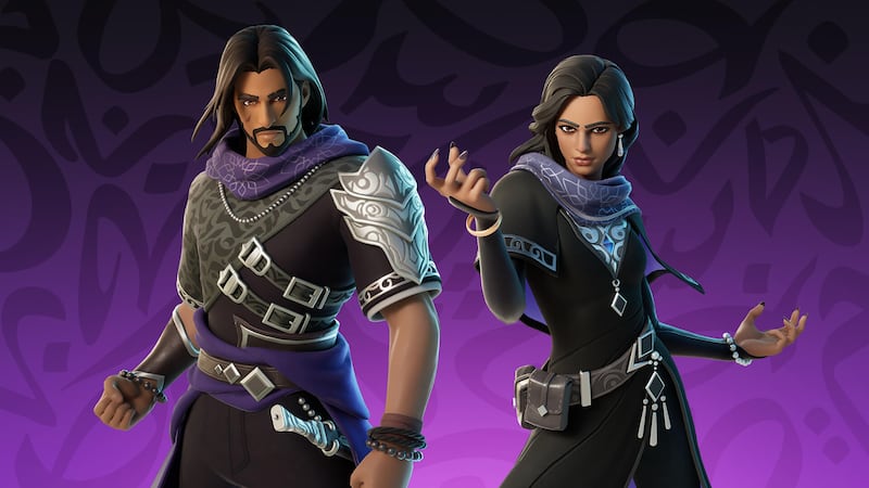 Anwar and Noorah are two characters introduced to Fortnite for Ramadan's Lantern Fest. Photo: Epic Games