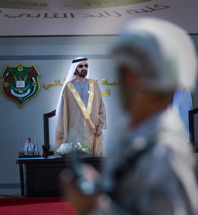 'Sheikh Zayed foresaw the future with his wise vision and sought to establish the UAE Armed Forces to protect the nation,' said Sheikh Mohammed, in comments published by state news agency Wam.  Photo: Twitter