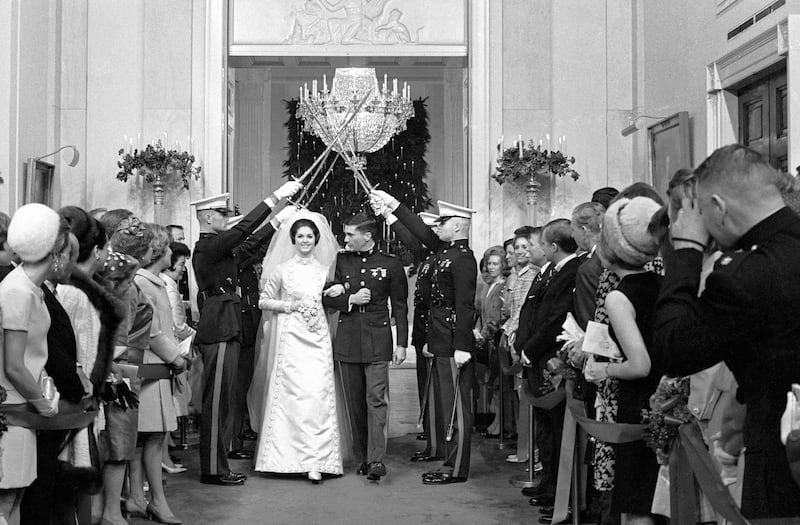 Lynda Bird Johnson, daughter of president Lyndon Johnson and Claudia 'Lady Bird' Johnson, married Capt Charles Robb in the East Room of the White House on December 9, 1967. 