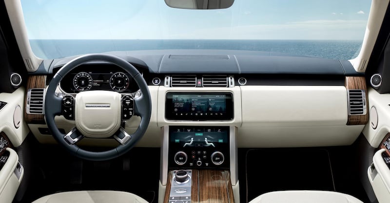 The tech in the Vogue is as generous as you’d expect. Courtesy Jaguar Land Rover