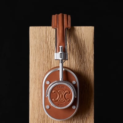 Celine's headphones are available in leather and in several colourways. Photo: Celine