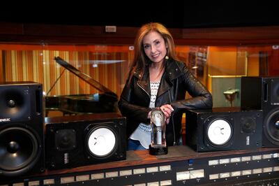 Lebanese producer Dawn Elder at the Sound Studio in Hollywood, California, USA 20 June 2018. 