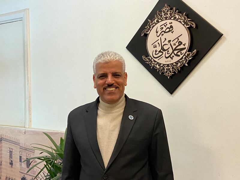 Mohamed El Bardiny, director of the Prince Muhammad Ali Museum. Nada El Sawy / The National