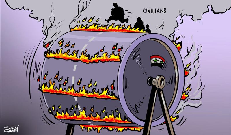 Our cartoonist Shadi Ghanim's take on the Turkish invasion of Syria.