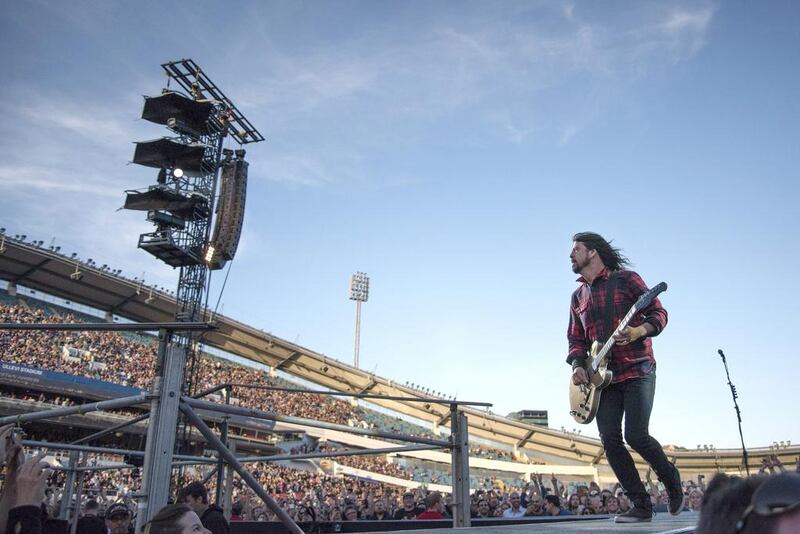  The Foo Fighters’s Dave Grohl. Erik Abel / TT via AP Photo