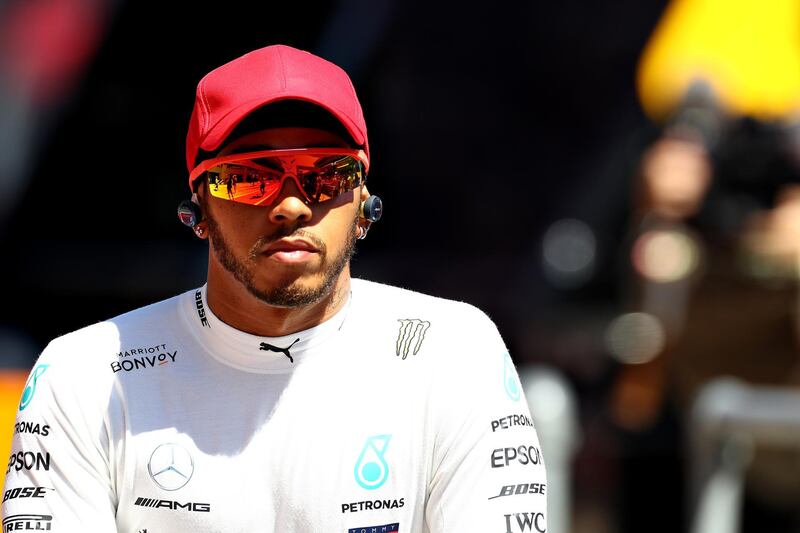 SPIELBERG, AUSTRIA - JUNE 30: Lewis Hamilton of Great Britain and Mercedes GP looks on before the F1 Grand Prix of Austria at Red Bull Ring on June 30, 2019 in Spielberg, Austria. (Photo by Mark Thompson/Getty Images)