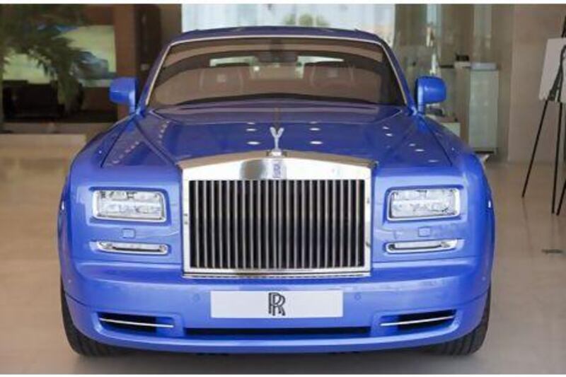 The limited edition Rolls-Royce Phantom Art Deco is on sale in Dubai for Dh1.95 million. Jaime Puebla / The National