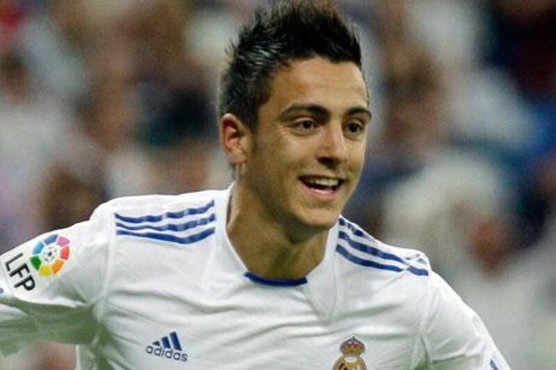 Jose Luis Mato Sanmartin - better known as Joselu - in action for Real Madrid before his move to Hoffenheim.