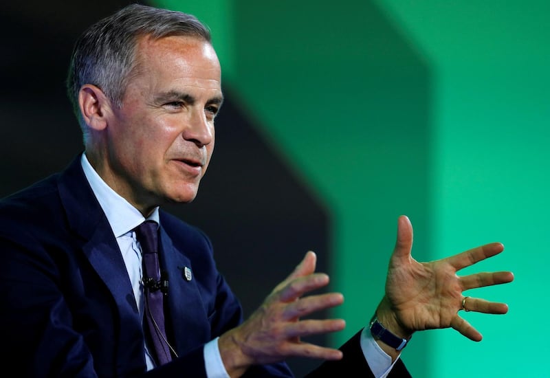 FILE PHOTO: Mark Carney, Governor of Bank of England  addresses the Northern Powerhouse Business Summit Boiler Shop in Newcastle, Britain, July 5, 2018. REUTERS/Phil Noble/File Photo
