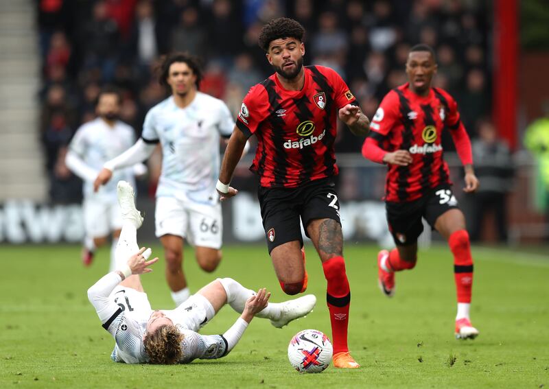 CM: Philip Billing (Bournemouth): Combined brilliantly with Ouattara throughout Bournemouth’s impressive win against Liverpool, highlighted by the composed first-time finish to hand his team three crucial points. PA