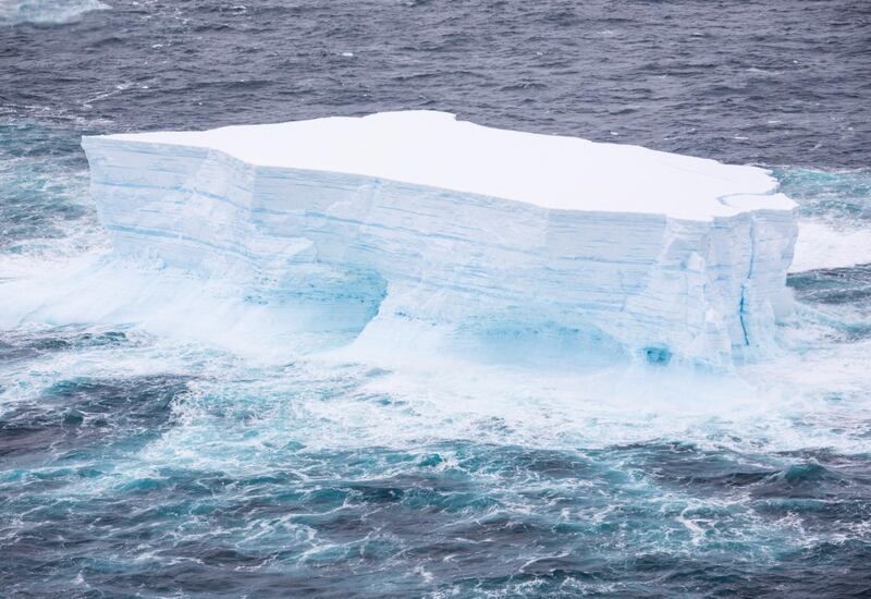 A68a is the largest section of A68, an iceberg which calved from the Larsen C Ice Shelf on the Antarctic Peninsula in July 2017. EPA