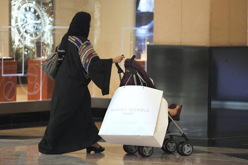 VAT could bring in up to $6.5bn for the UAE by 2019. Pictured, shoppers spend the afternoon at Mall of the Emirates in Dubai. Sarah Dea / The National 
