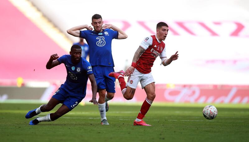 Hector Bellerin - 6: Usual reliable performance in midfield. Appeared to foul Christensen is run-up to winning goal. Getty
