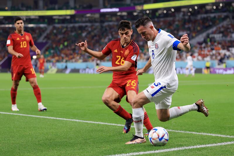 Pedri - 9. Costa Rica struggled to get near him and his rapid passing which helped set up the opening goal. A cut above any other player. Getty