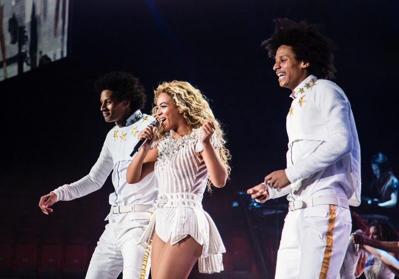 IMAGE DISTRIBUTED FOR PARKWOOD ENTERTAINMENT - In this image released on Thursday July 11, 2013, singer Beyonce performs on her "Mrs. Carter Show World Tour 2013",  at the American Airlines Arena in Miami, Fla. (Photo by Robin Harper/Invision for Parkwood Entertainment/AP Images) *** Local Caption ***  Beyonce - Mrs Carter World Tour - Miami.JPEG-05f5d.jpg