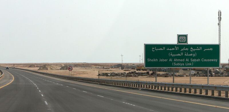 The Sheikh Jaber causeway in Kuwait City.   AFP