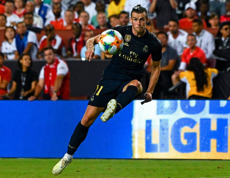 Real Madrid's Welsh forward Gareth Bale controls the ball. AFP