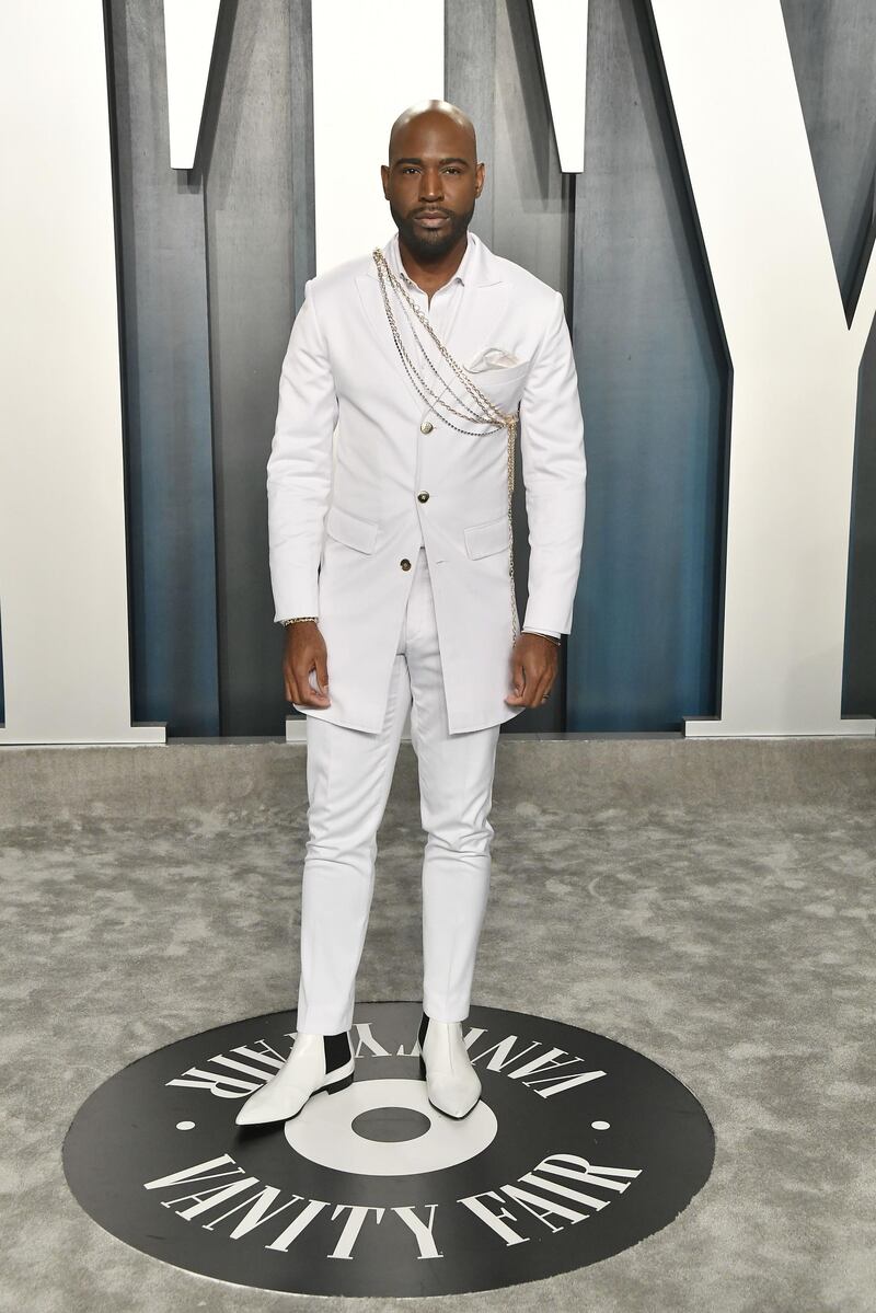 Karamo Brown attends the 2020 Vanity Fair Oscar Party hosted by Radhika Jones at Wallis Annenberg Center for the Performing Arts. AFP