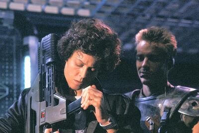 Sigourney Weaver and Michael Biehn in Aliens (1986). Courstey: Twentieth Century Fox

