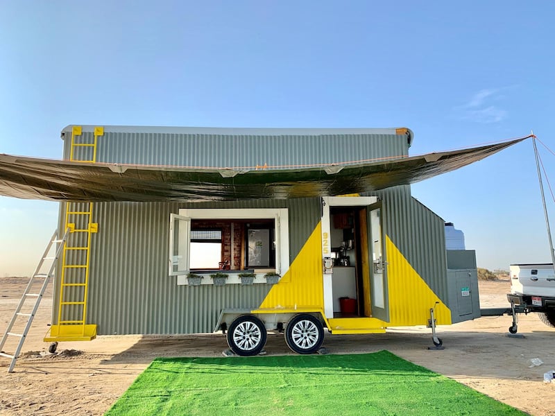 After watching 'Tiny House Nation', Abu Dhabi resident Dirk Delport decided to build his own addition to the tiny house movement. All photos Dirk Delport