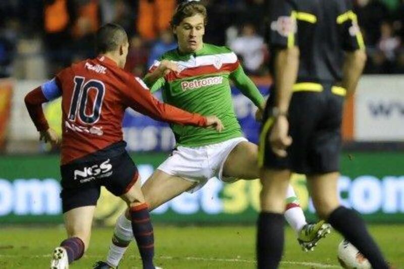 Athletic Bilbao's Fernando Llorente, centre, was being sought by Liverpool but he refused.