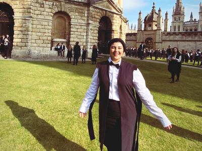 Ana received a scholarship for postgraduate studies at the University of Oxford. Photo: Ana Diamond