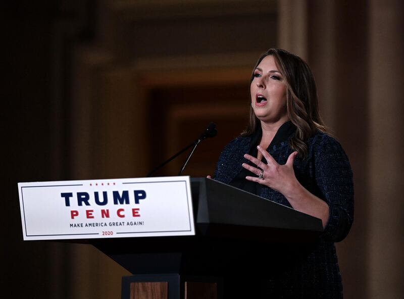 Republican National Committee Chair Ronna McDaniel has tested positive for Covid-19 on September 30, and has mild symptoms, citing multiple sources. AFP