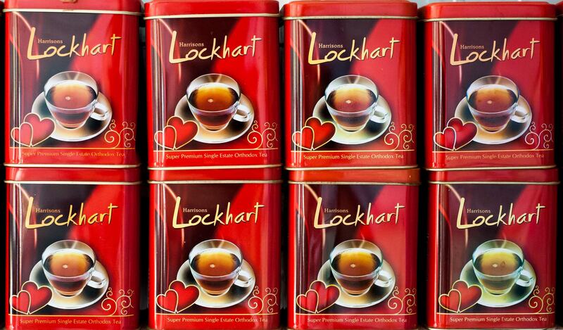 14th February 2013, Munnar, Kerala, India. Packaged Lockhart tea produced by HML, near Munnar, Kerala, India on the 14th February 2013.  Simon de Trey-White for The National