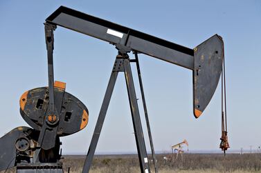 Shale oil well in the Permian Basin near Crane, Texas. Shale production has gone down sharply as demand for oil plunges. Bloomberg