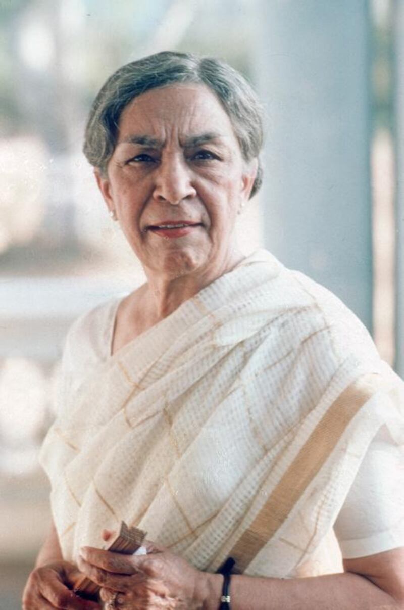 Zohra Sehgal as Lady Lili Chatterjee in the British television series The Jewel in the Crown. ITV / REX